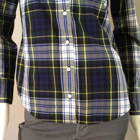 JCREW Check Print Bottom-Up Shirt - Picture 3 of 5